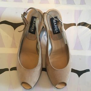 SALE📍Suede Peep-Toe from France